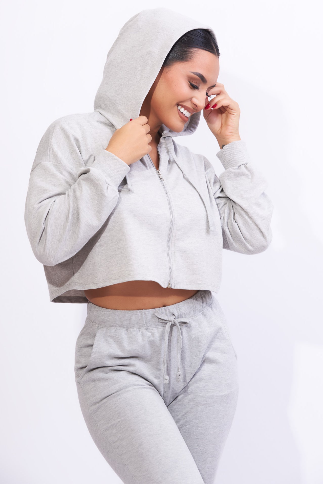 Set de sudadero y pantalón gris