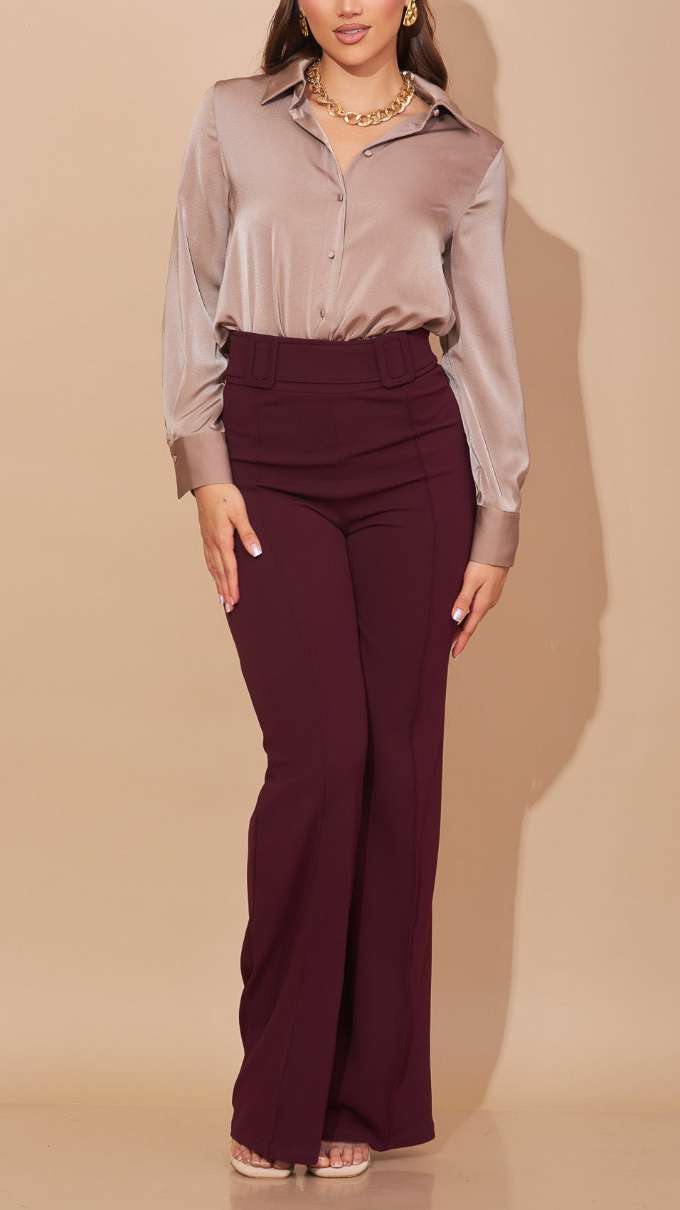 Pantalón vino strech