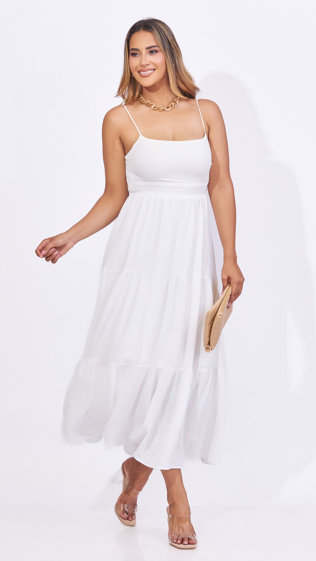 Vestido blanco de tirantes