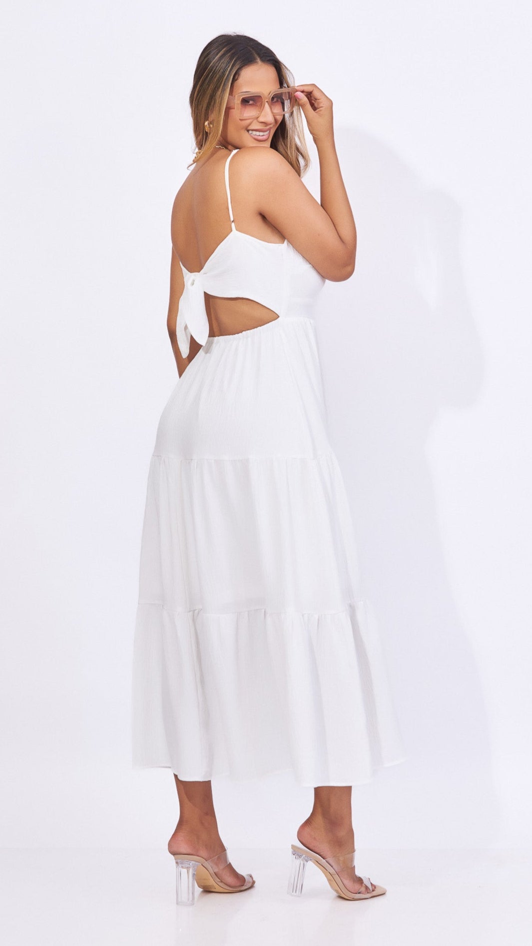 Vestido blanco de tirantes
