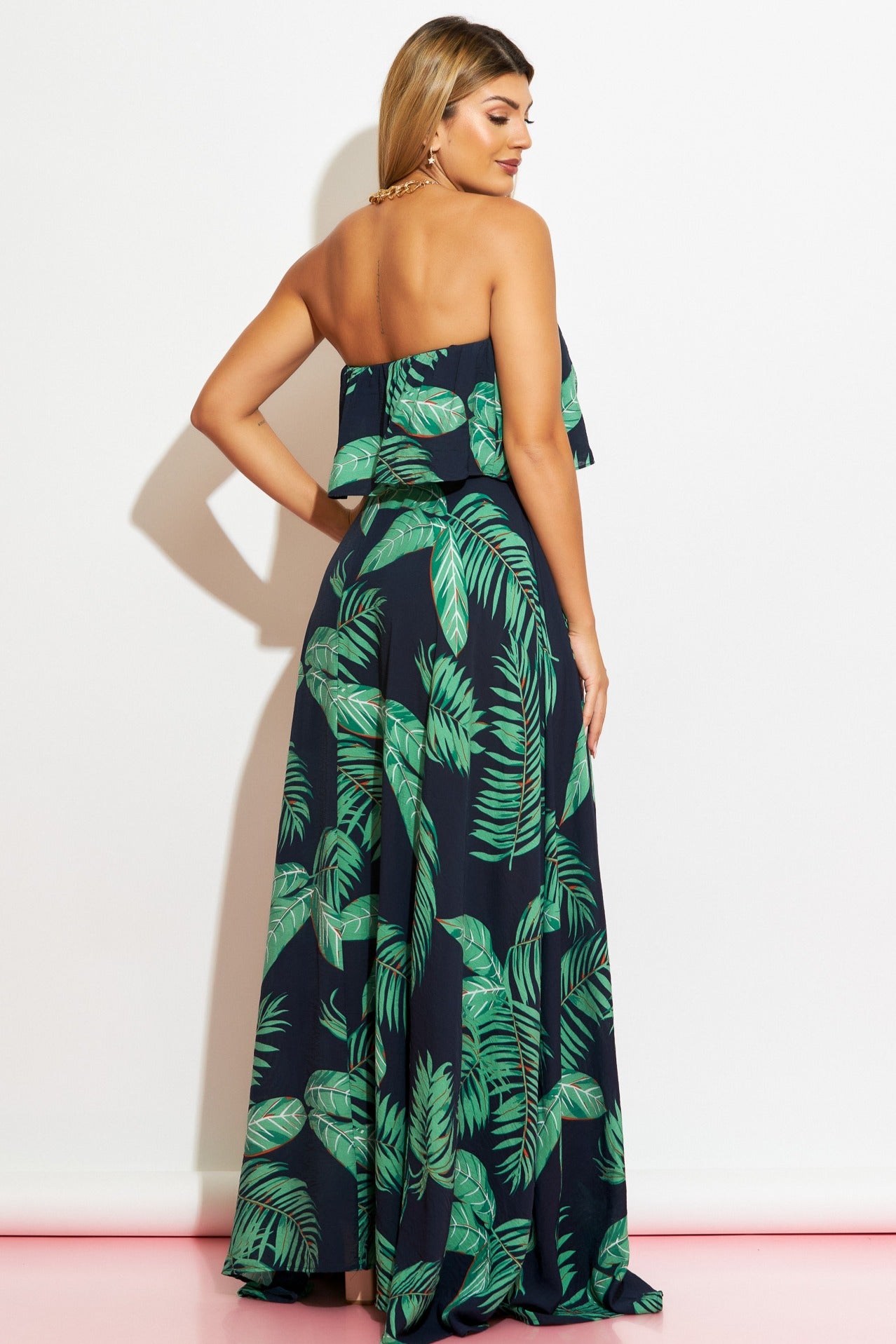 Maxi vestido straples