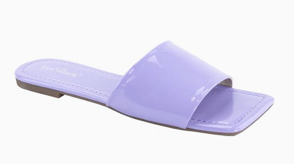Sandalias color lavanda