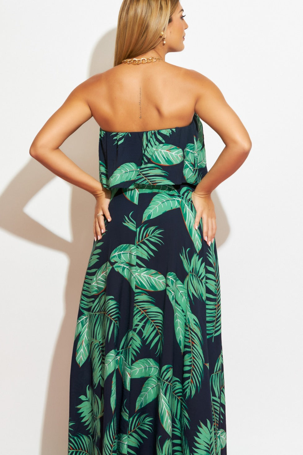 Maxi vestido straples