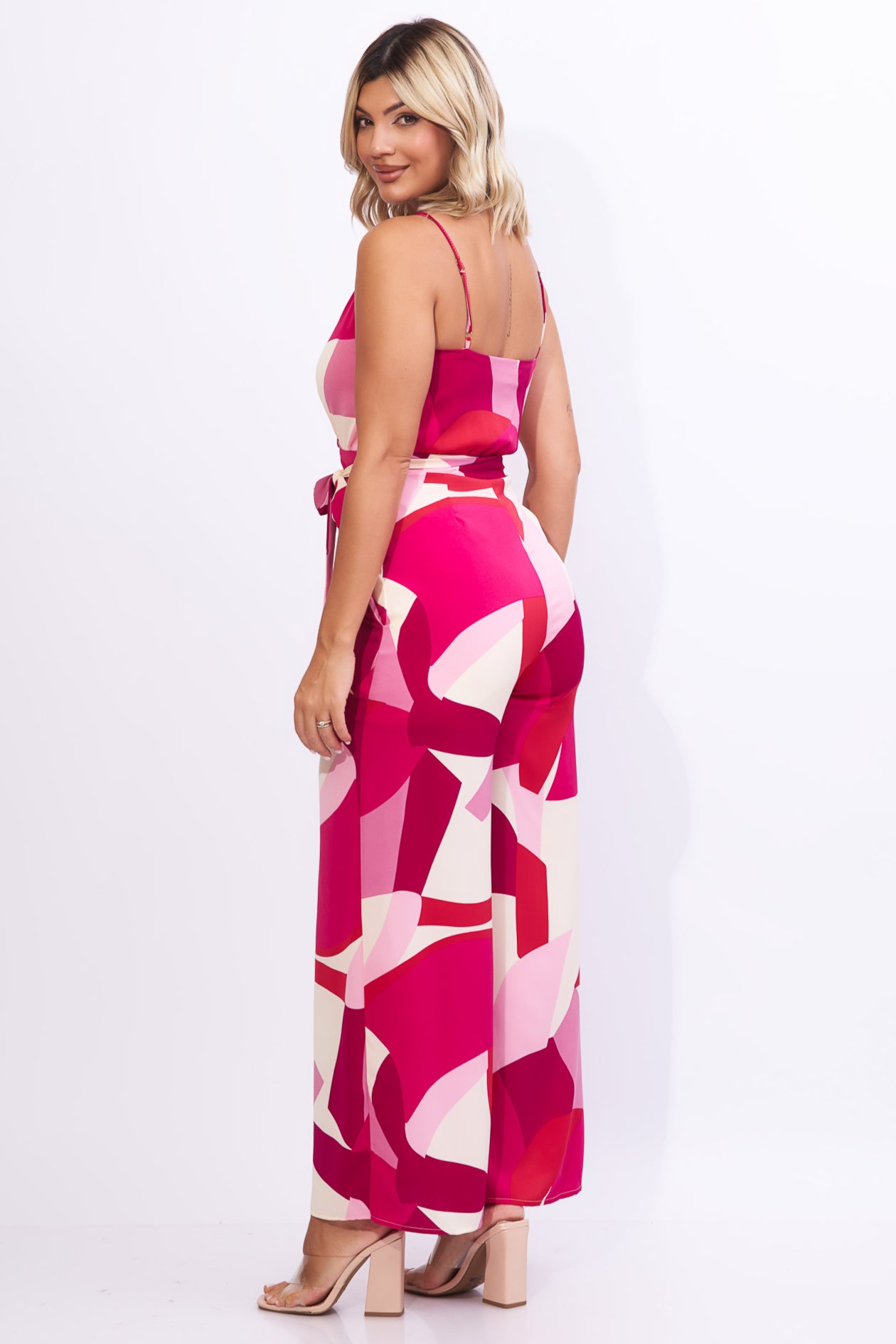 Enterizo de tirantes estampado