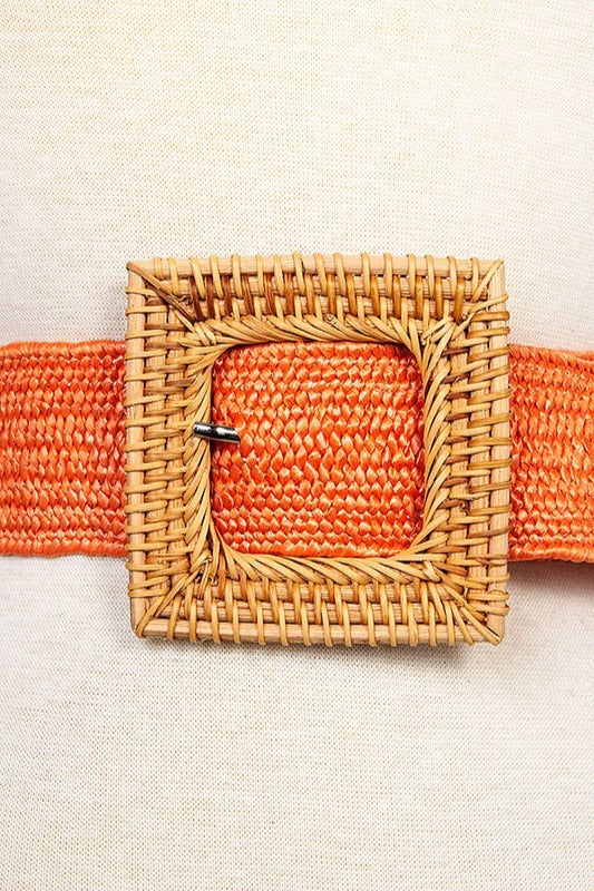 Cinturón elástico unitalla en color naranja