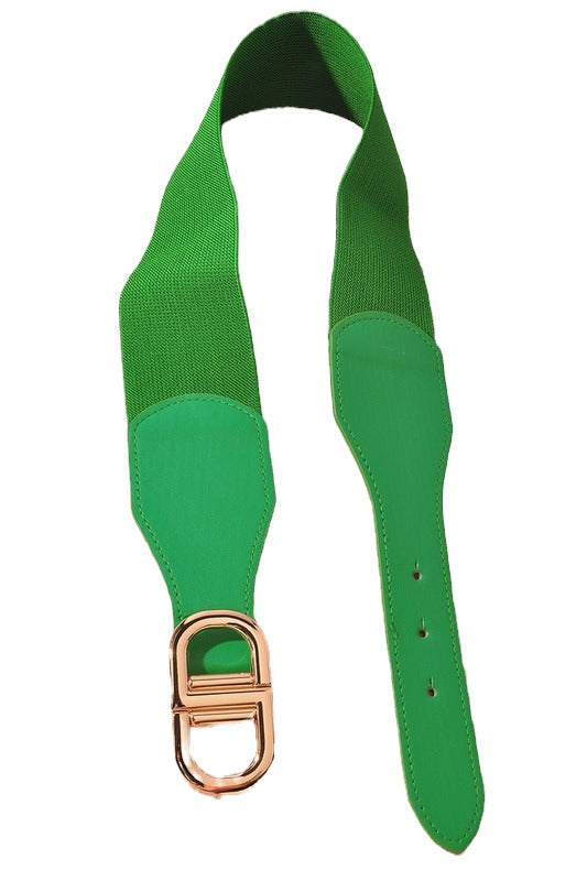 Cinturón elástico verde