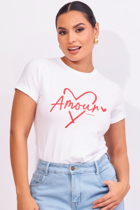 Camiseta blanca Amour